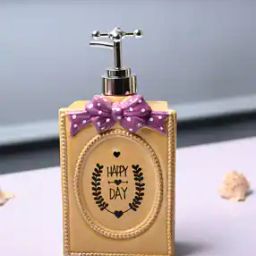 Typographic Print Ceramic Glossy Soap Dispenser-2