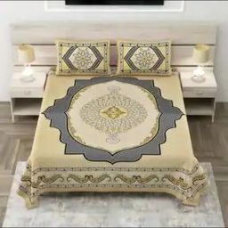 150 TC Printed King Size Bedsheet with Pillow Covers-image-15