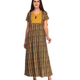 Striped Nightgown with Tassels-image-1