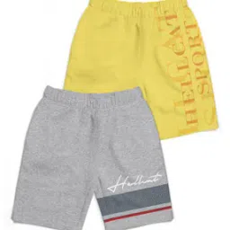 Pack of 2 Typographic Print Shorts with Elasticated Waist-48