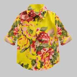 Boys Floral Print Regular Fit Shirt-image-78
