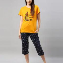 Graphic Print T-shirt & Capris Set-picture-24