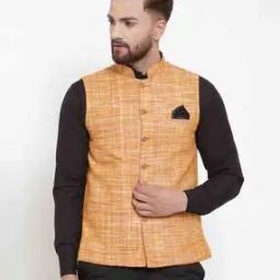 Checked Nehru Jacket-36