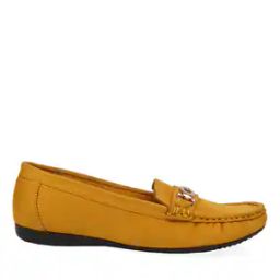 Round-Toe Moccasins with Metal Accent-image-56