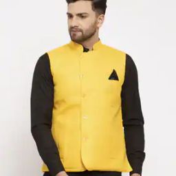 Nehru jacket with Patch Pocket-image-2