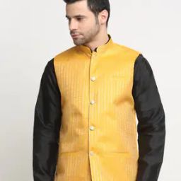 Men Self-design Nehru jacket-picture-6