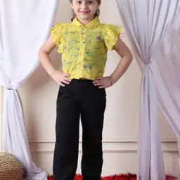 Girls Floral Pants with Top-image-82