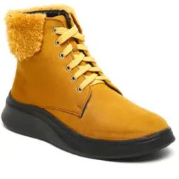 Ankle-Length Boots with Lace Fastening-image-28