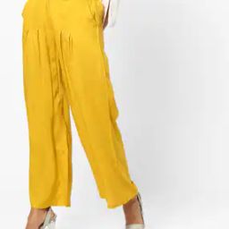 Wide-Leg Pleated Pants-image-64