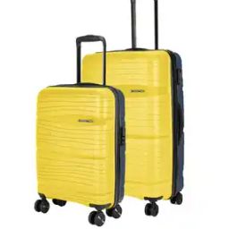 Set of 2 Striped Trolley with Number Lock-48