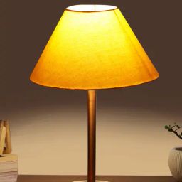 devansh Table Lamp with Wooden Base for Home Decor         image 1