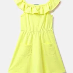 united colors of benetton A-Line Dress with Patch Pockets-picture-21