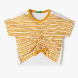 Stripes with Centre Ruching T-Shirt-image-80