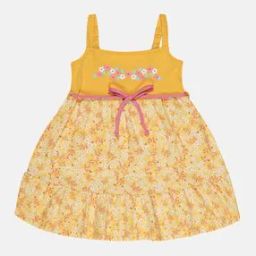 Floral Print Fit & Flare  Dress with Waist Tie Up-image-34