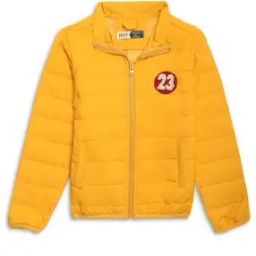 Girl Quilted Trenche Jacket with Zip Closure-image-33