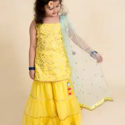 Leaf Print Kurta Suit Set-picture-50