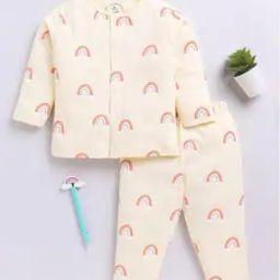 Boys Graphic Print Cotton Shirt & Lounge Pants Set-36