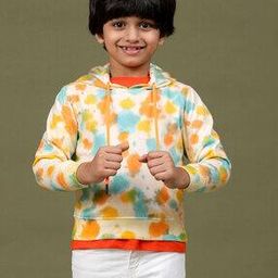 Boys Tie & Dye Regular Fit Hoodie-35