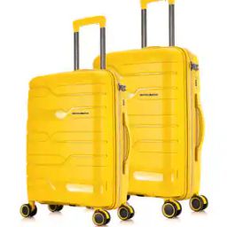 Set of 2 Paris Number Lock Trolley Bags - M | L-image-95