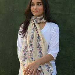 buta buti Women Floral Print Cotton Scarf-picture-28