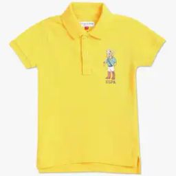 Boys Brand Print Regular Fit Polo T-Shirt-image-48