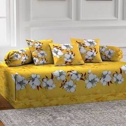 Floral Print Cotton Diwan Set-picture-20