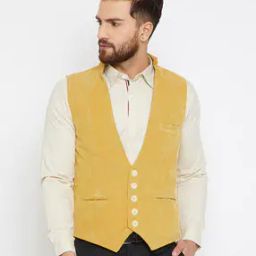Textured Nehru Jacket with Insert Pockets-1