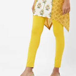 Ankle-Length Leggings with Elasticated Waistband-image-20