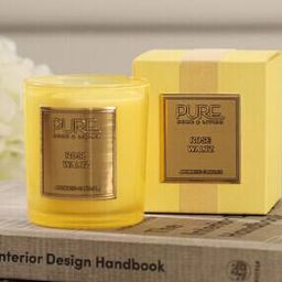 Rose Waltz Scented Yellow Glass Candle - Small-image-10