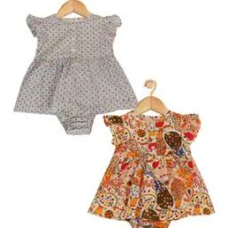 creative kid's Pack of 2 Paisley Print Round-Neck Dress-picture-12