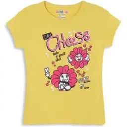 raspy Girls Graphic Print Regular Fit Round-Neck T-Shirt-picture-24