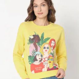 Women Graphic Print Regular Fit Sweatshirt-image-34