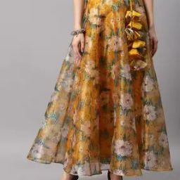 Floral Flared Skirt-image-57