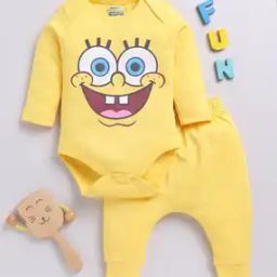 Infants Spongebob Print Bodysuit with Joggers-picture-11