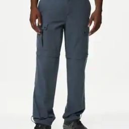 Men Relaxed Fit Trekking Convertible Trousers with Stormwear-image-63