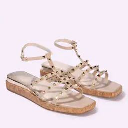 Women Stud Embellished Slingback Platforms-image-61