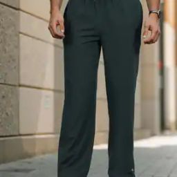 Shein Full Length Buttoned Ankle Straight Fit Trousers with Pockets-image-16