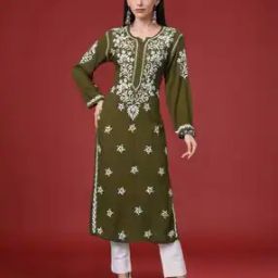 Women Embroidery Straight Kurta-image-35