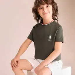 u.s. polo assn. Boys Embroidered Regular Fit Crew-Neck T-Shirt-picture-6