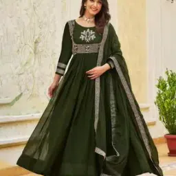 kedar fab Women Embroidery Gown Dress-picture-11