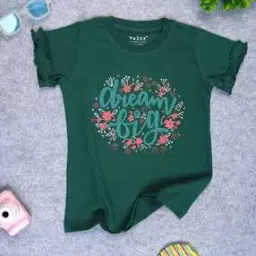 yalzz Girls Graphic Round- Neck T-Shirt-picture-30