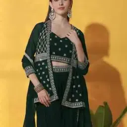 chhabra 555 Women Embroidered 2-Piece Co-Ord Set-picture-8