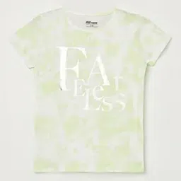 fame forever by lifestyle Girls Typographic Print Regular Fit Round-Neck T-Shirt-picture-36