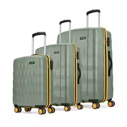 aristocrat Set of 3 Striped Trolley Bags with Number Lock-picture-24