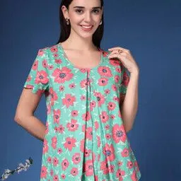 zelena Women Floral Print Relaxed Fit Top-picture-19