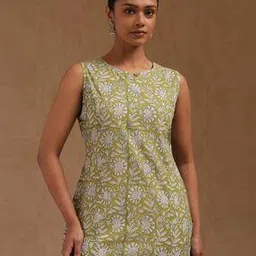 soch Women Floral Print Tunic with Sleeveless-picture-37