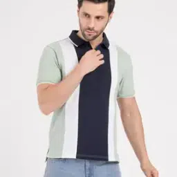 red tape Men Striped Regular Fit Polo T-Shirt-picture-36