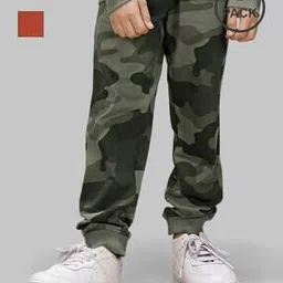 tresnova Pack of 2 Boys Cotton Camouflage Print Joggers-picture-19