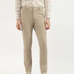 Men Slim Fit Flat-Front Chinos-image-13