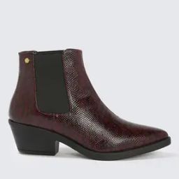 Women Reptilian Ankle-Length Boots-picture-49